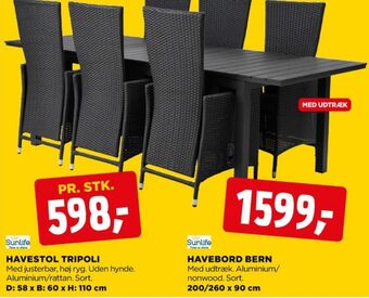 jem & fix Sunlife havebord tilbud
