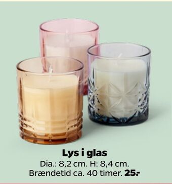 Netto Lys i glas tilbud
