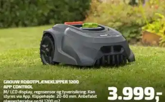 Grouw Robotplæneklipper 1200 App Control