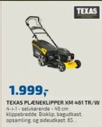 Davidsen Texas Plæneklipper XM 461TR/W tilbud