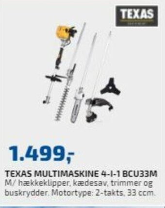 Davidsen Texas Multimaskine 4-1-1 BCU33M tilbud