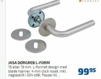 Davidsen Jasa Dørgreb L-Form tilbud