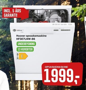 Skousen Hoover opvaskemaskine HF3E7LNW-86 tilbud