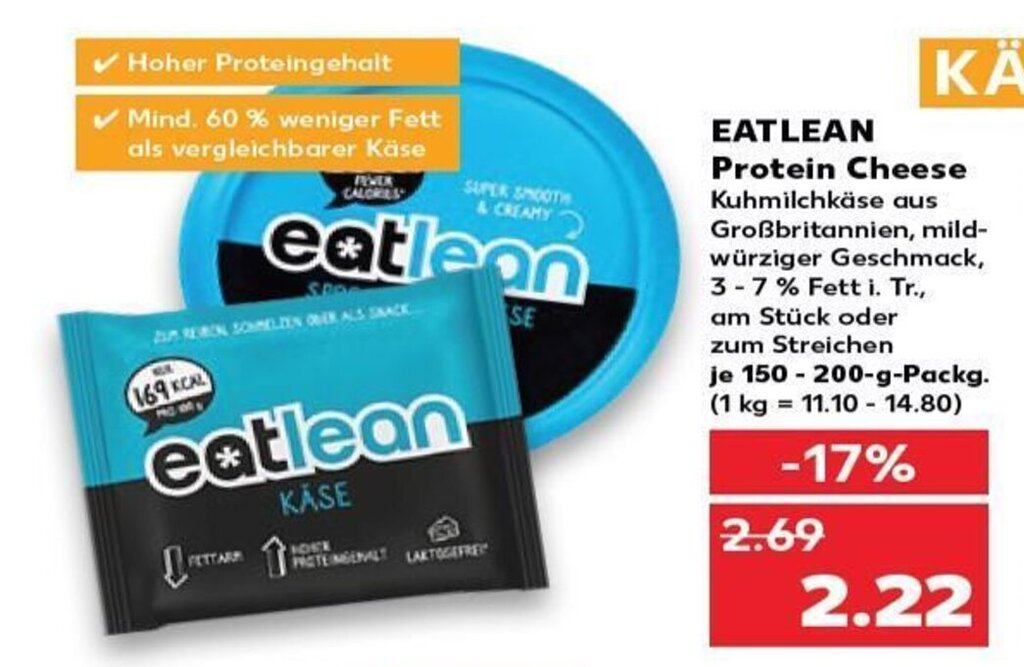 Eatlean Protein Cheese tilbud hos Kaufland