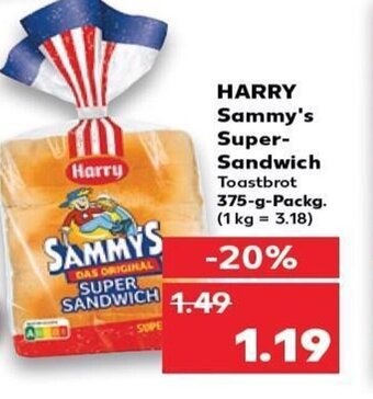 Kaufland DE Harry Sammy's Super Sandwich tilbud