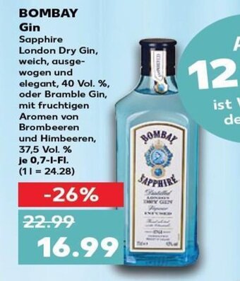 Kaufland DE Bombay Gin tilbud