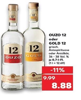 Kaufland DE Ouzo 12 Oder Gold 12 tilbud