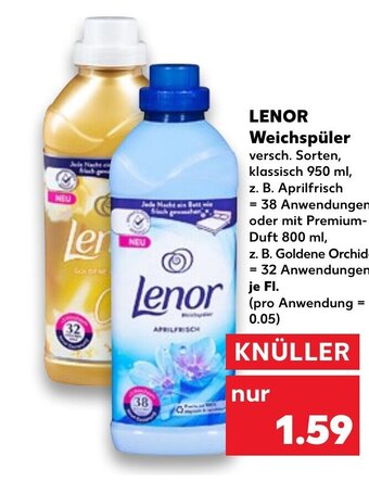 Kaufland DE Lenor Weichspüler tilbud