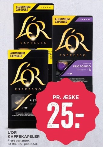 MENY L'OR Kaffekapsler tilbud