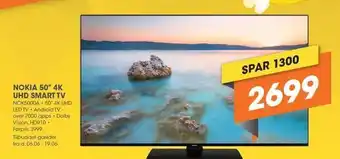 Expert Nokia 50" 4K UHD Smart tv tilbud