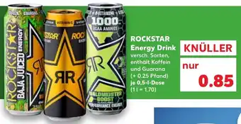 Kaufland Rockstar Energy Drink 0,5 L tilbud