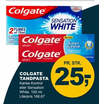 Let-Køb Colgate tandpasta tilbud