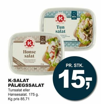 Let-Køb K-salat pålægssalat tilbud