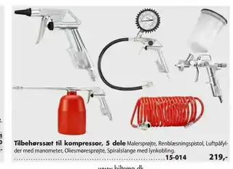 Biltema Tilbehørssæt til kompressor, 5 dele tilbud