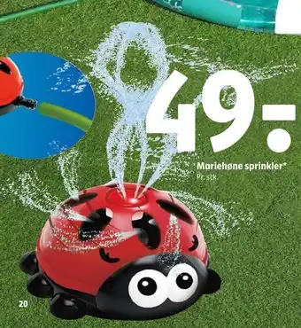 Mariehøne sprinkler