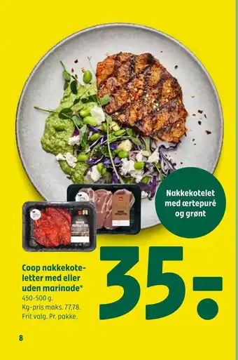 Coop 365 Coop nakkekote- letter med eller uden marinade tilbud