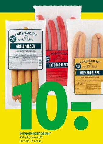 Coop 365 Langelænder pølser tilbud