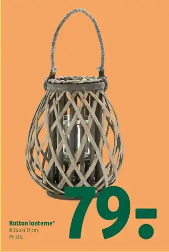 Coop 365 Rattan lanterne tilbud
