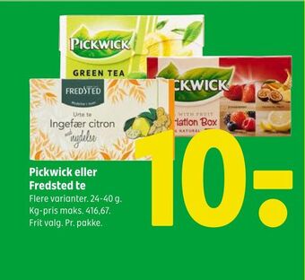 Coop 365 Pickwick eller Fredsted te tilbud