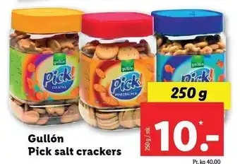 Lidl Gullón Pick salt crackers tilbud
