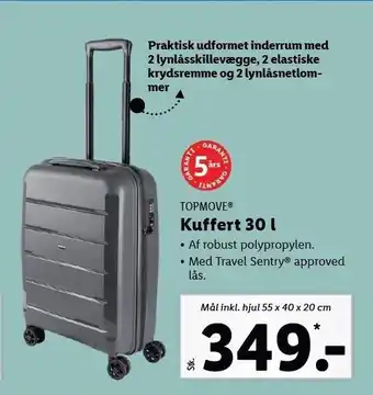 Lidl Kuffert 30 l tilbud
