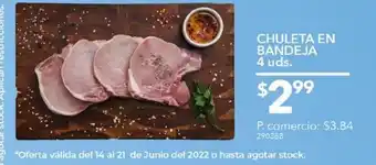 Tia Chuleta en bandeja 4 unds oferta