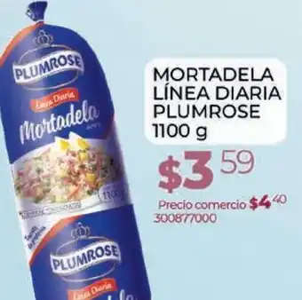 Tia Mortadela linea diaria plumrose 1100 g oferta