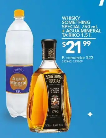 Tia Whisky something special 750ml + agua mineral ta riko 1,5l oferta
