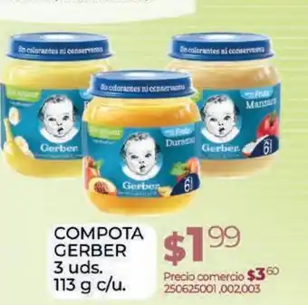 Tia Compota gerber 3 uds oferta