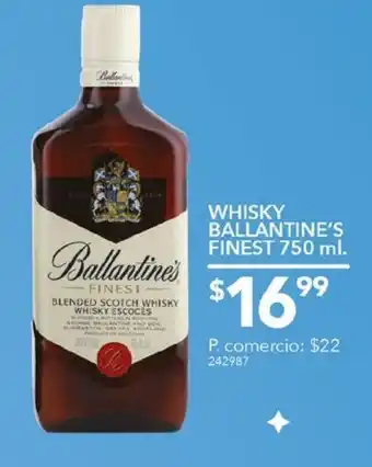 Tia Whisky ballantine's finest 750ml oferta