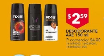 Tia Desodorante axe 150ml oferta