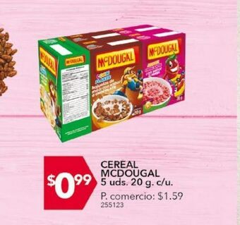 Tia Cereal mcdougal 5 uds 20g c/u oferta
