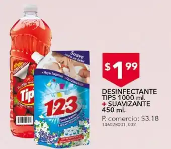 Tia Desinfectante tips 1000ml + suavizante 450 ml oferta