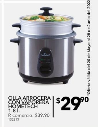 Tia Olla arrocera con vaporera hometech 1,8l oferta