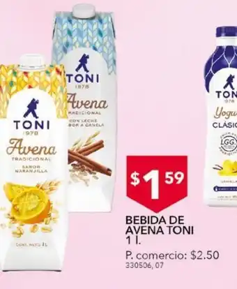 Tia Bebida de avena toni 1l oferta