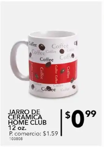 Tia Jarro de ceramica home club 12oz oferta