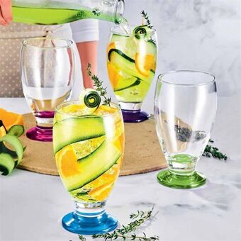 AVON Set x 4 vasos pie color oferta