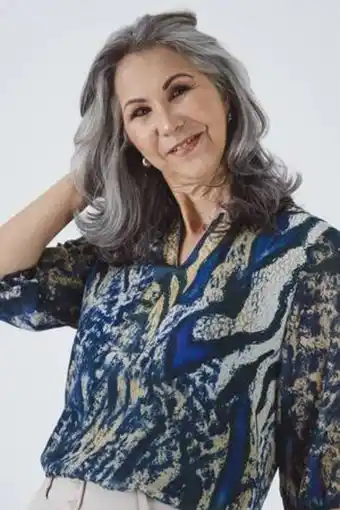 De Prati Blusa estampada cuello en v amanda oferta