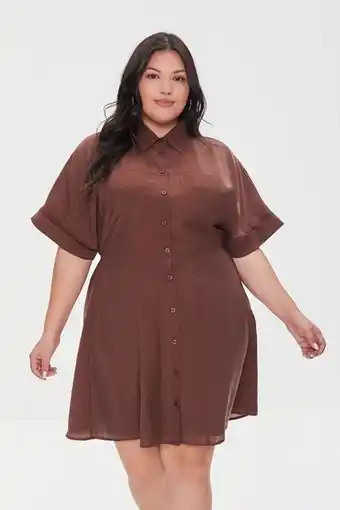 Forever 21 Plus size a-line shirt dress oferta