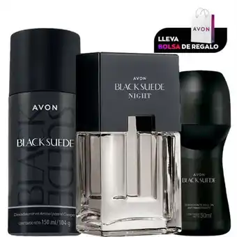 AVON Set x 3 black suede oferta