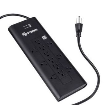 Marcimex Steren tira de 12 multicontactos c/2 usb oferta