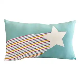 Pycca Cojín infantil lumbar star turquesa 50 x 30 cm oferta