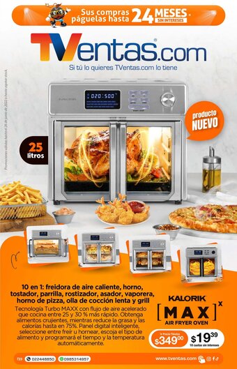 TVentas Kalorik Max Air Fryer Oven oferta