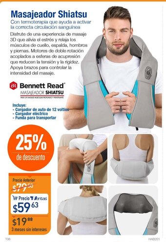 TVentas Bennett Read Masajeador Shiatsu oferta