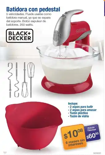 TVentas Black+Decker Batidora con pedestal oferta