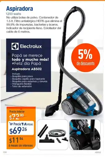 TVentas Electrolux - Aspiradora 1200 watts oferta