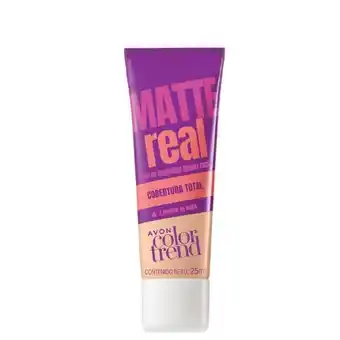 AVON Color trend base líquida matte real cobertura total 25 ml oferta