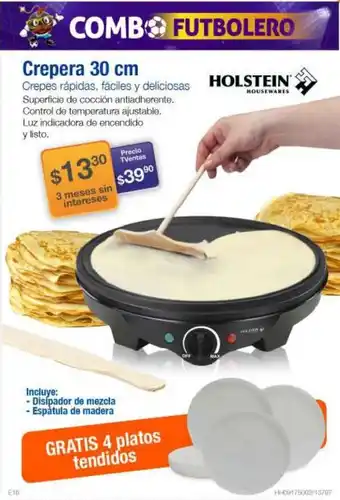 TVentas Holstein Housewares Crepes reapidas, faciles y deliciosas oferta