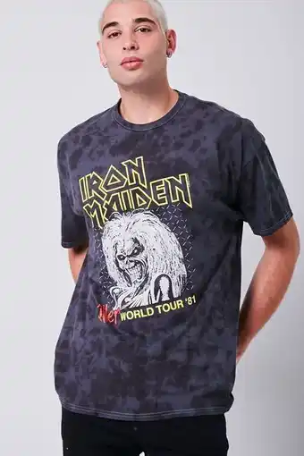 Forever 21 Iron maiden tour graphic tee oferta