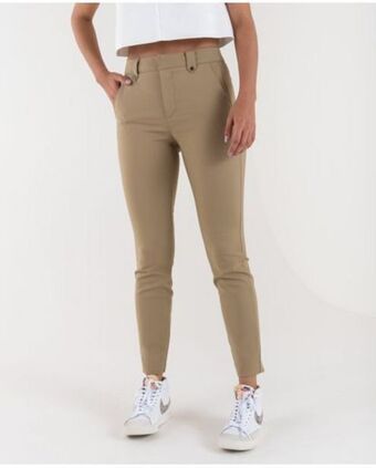 NAF NAF Pantalón para mujer verde skinny tiro súper alto clásico oferta